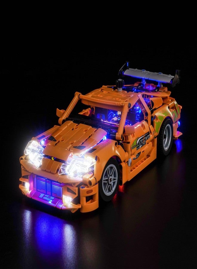 طقم إضاءة LED من BrickBling متوافق مع سيارة تويوتا سوبرا MK4 من سلسلة ليغو تكنيك فاست أند فوريوس (رقم 42204) - لا يشمل السيارة - Image 1